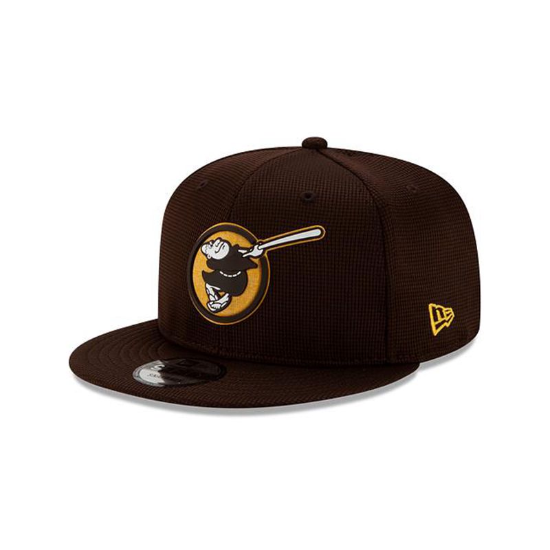 MLB San Diego Padres Clubhouse Collection 9Fifty Snapback (EAW2502) - Blue New Era Caps